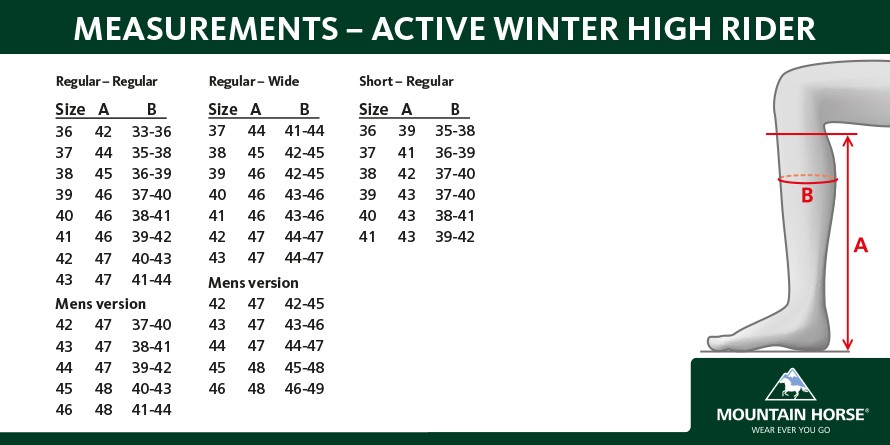 Mountain horse hotsell active winter rider