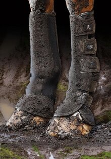 Deluxe mud boots feature ergonomic shaping to ensure a close